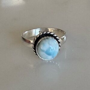 NWOT Sundance Clouds in the Sky Ring, Larimar, Sterling Silver